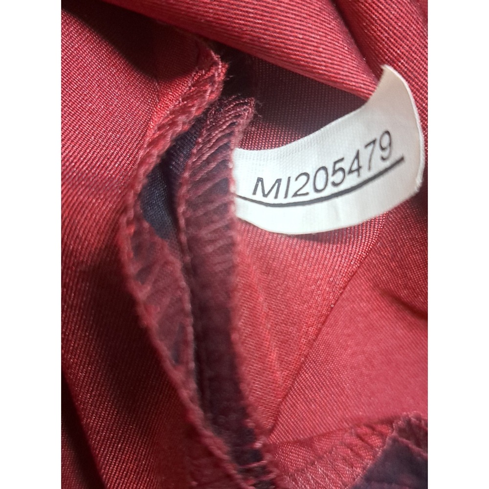 Venezia Stretch Burgundy Ombre Sheath Dress Size 18 Shimmer Knee Length - Picture 8 of 8